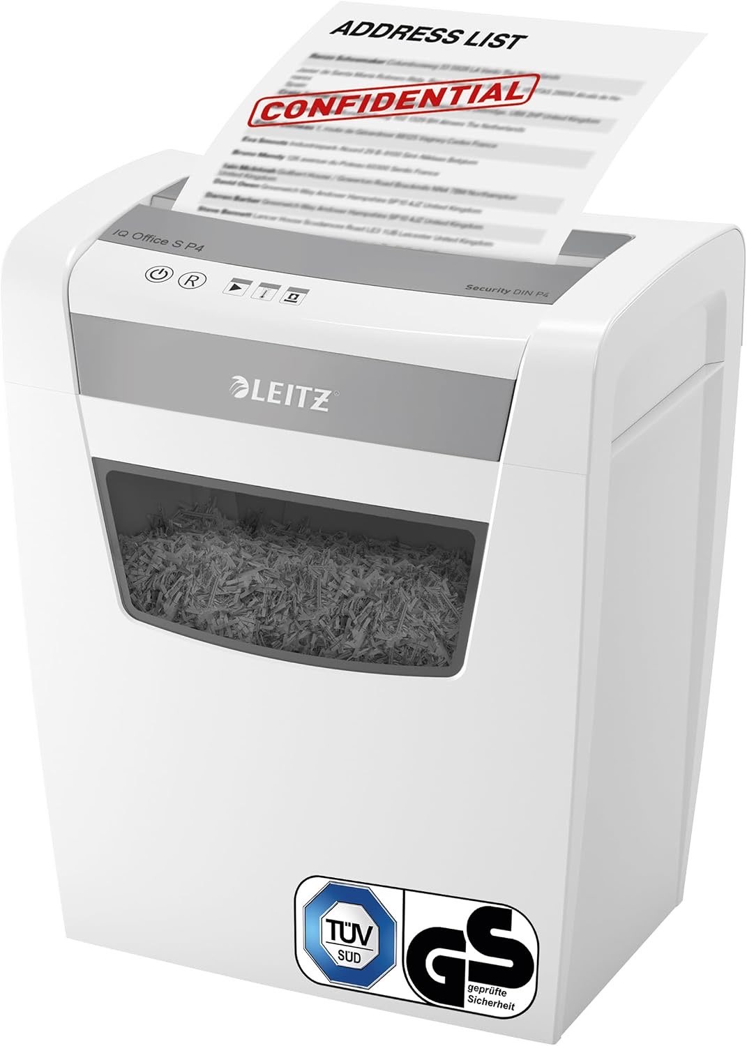 Leitz IQ Aktenvernichter Office S, 14-12 Blatt Kapazität (70-80 g/m²)