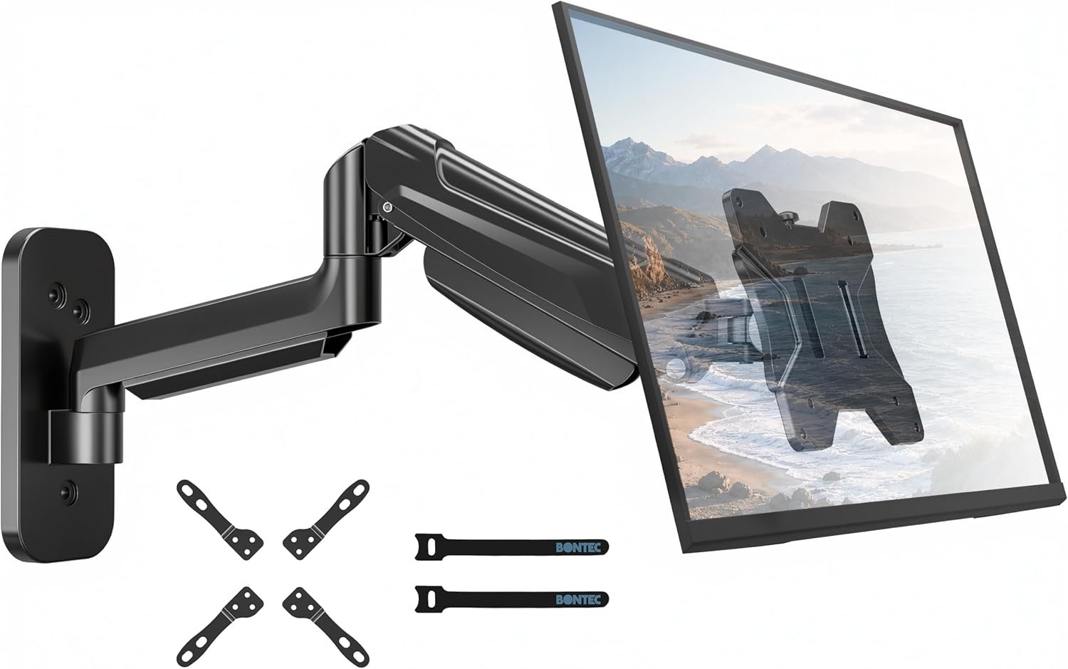 BONTEC Monitor Wandhalterung für 13-42 Zoll, 9 kg, VESA 200x200 mm