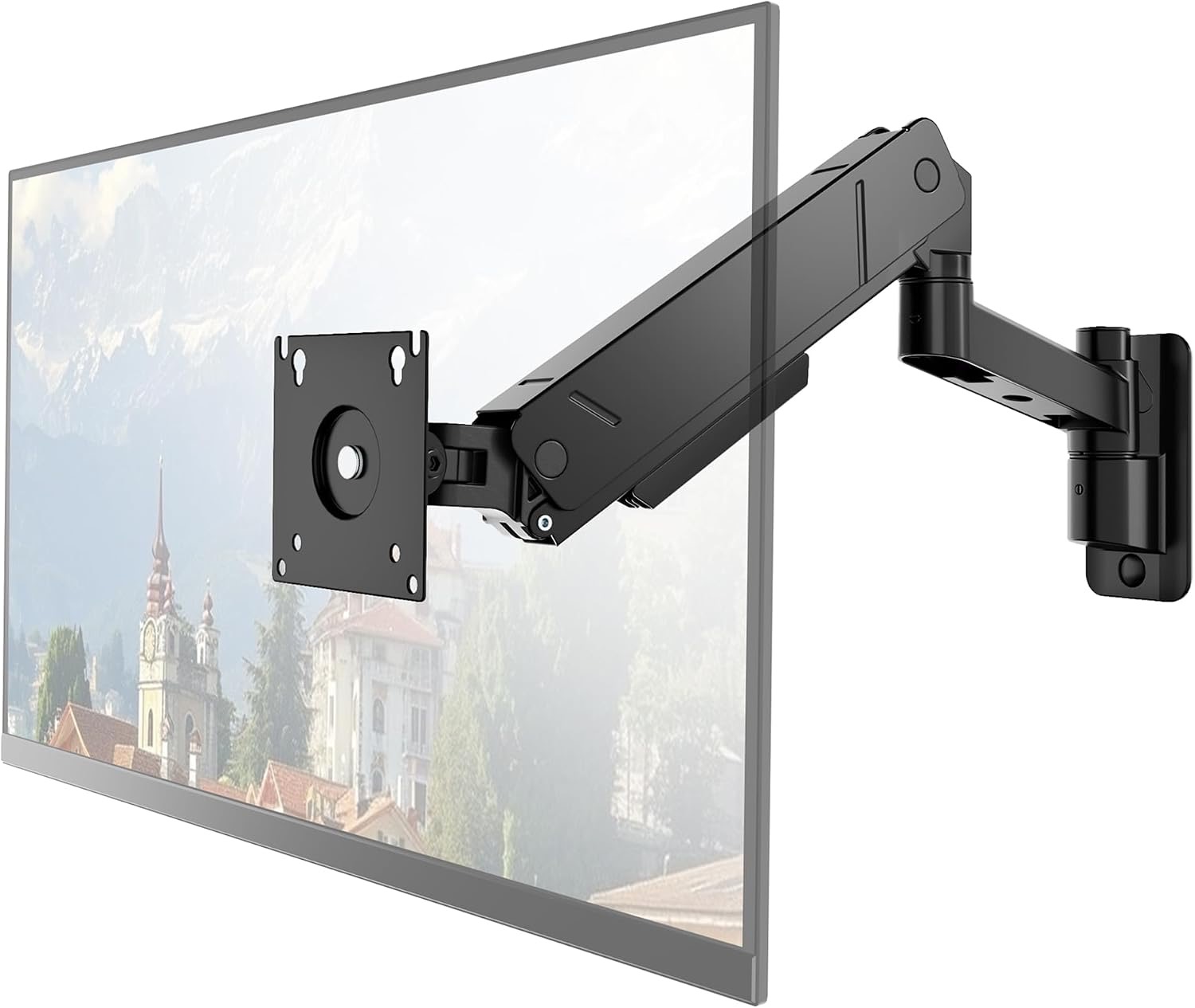 monTEK Schwenkbare Monitor Wandhalterung für 17–45 Zoll, max. 16 kg