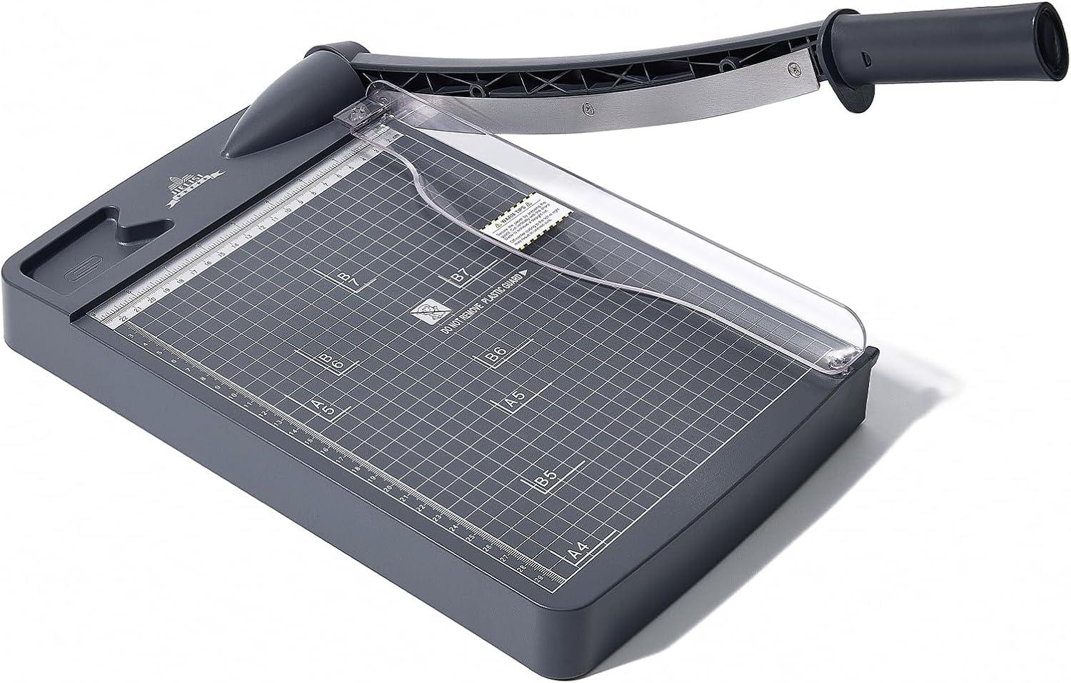 A4 Papierschneider 30 cm, bis 12 Blatt für Büro & Bastelarbeiten