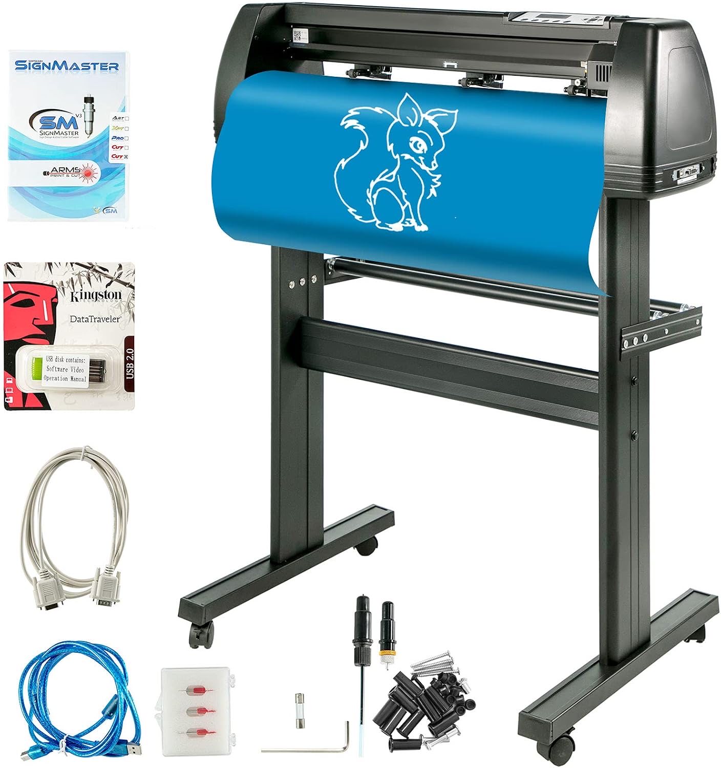 VEVOR Vinyl Schneideplotter 720 mm Folienplotter Vinylschneider 10-500 g