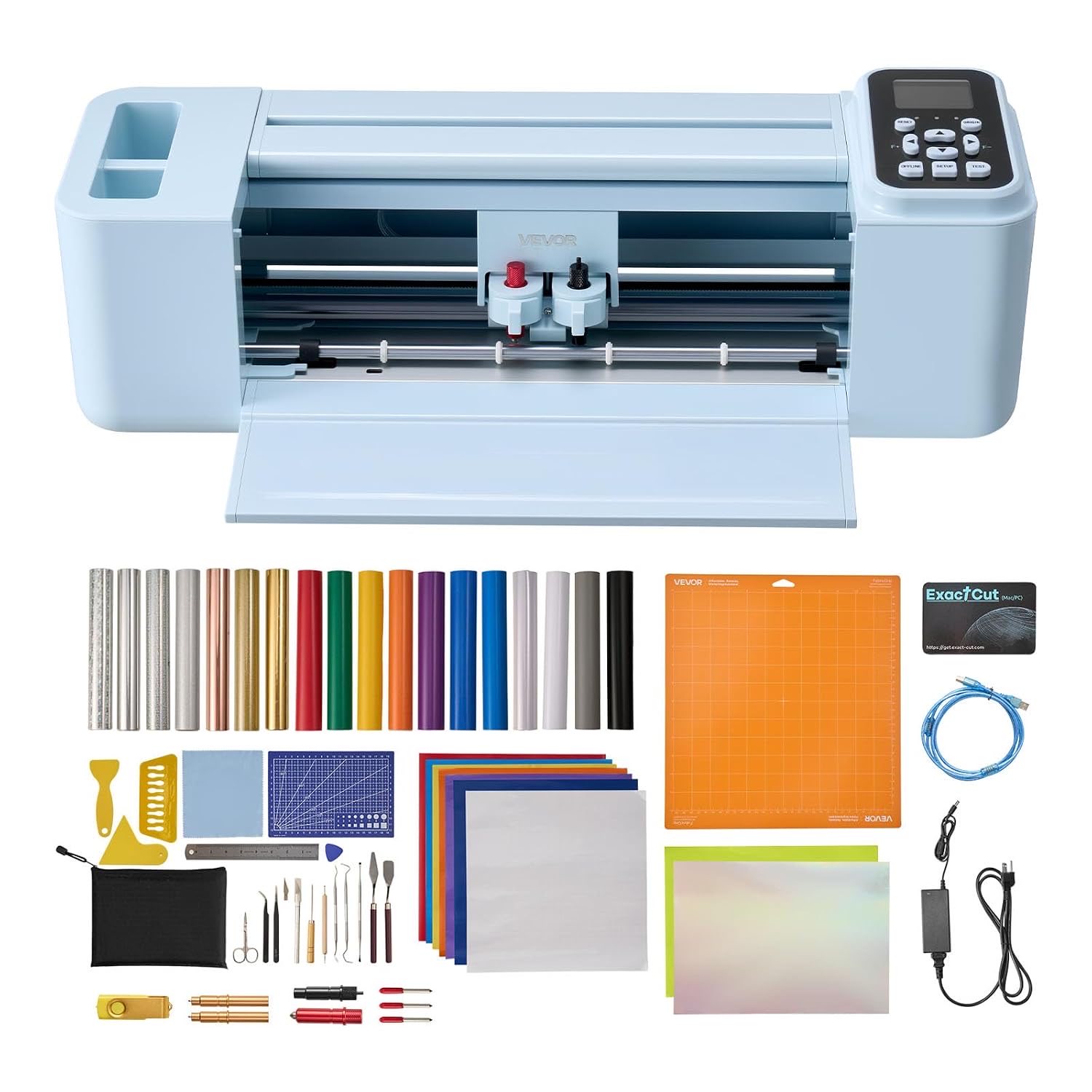 VEVOR Vinylschneidemaschine 30 cm Schneideplotter Desktop-Plottermaschine