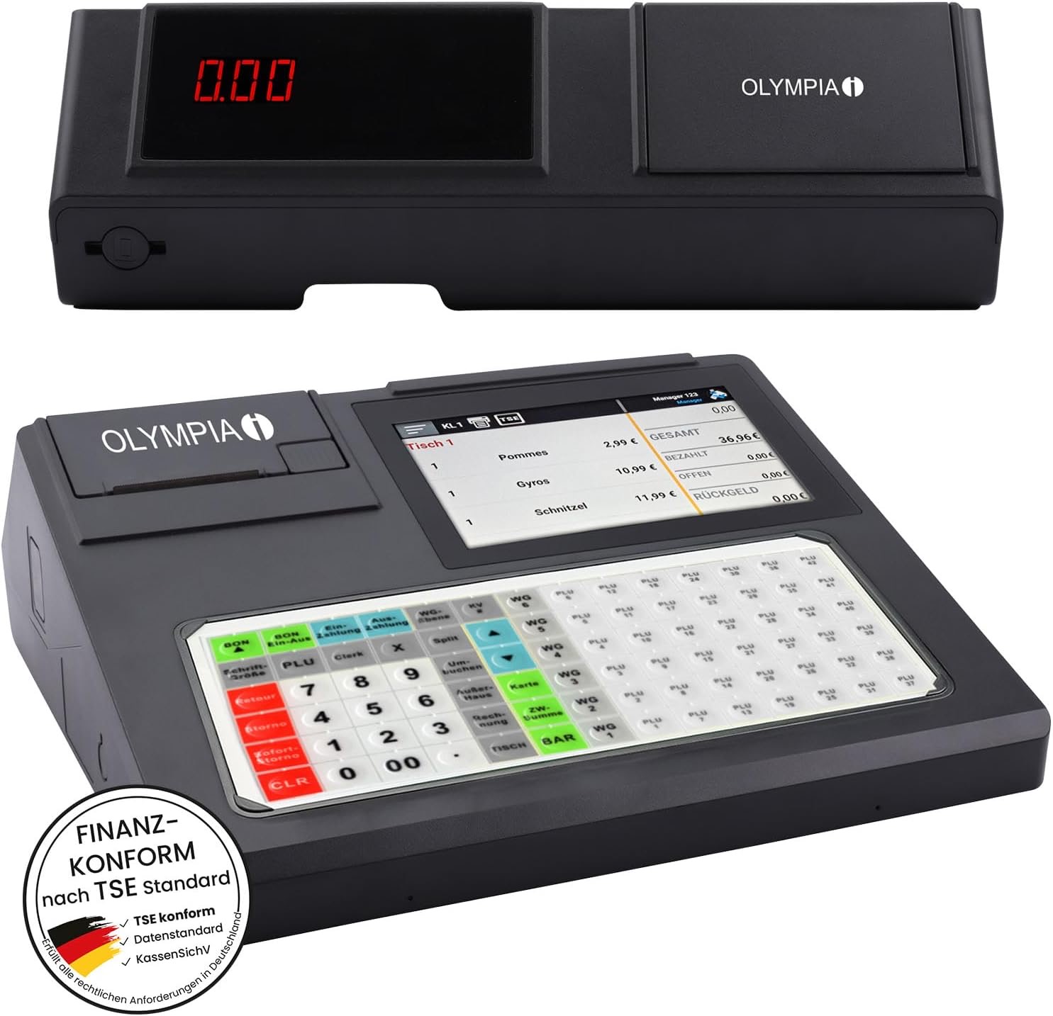 Olympia Olympia K200 Plus Registrierkasse für Handel & Gastronomie