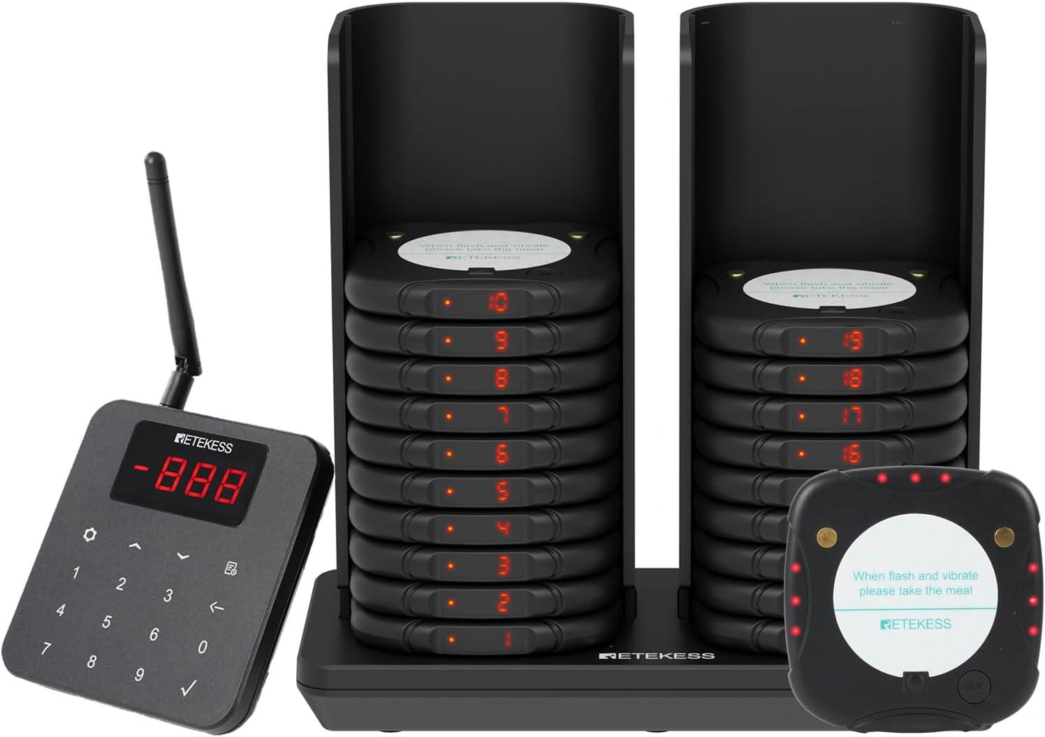 Retekess TD186 Pager Rufsystem, Pager Gastronomie, 20 Pagers