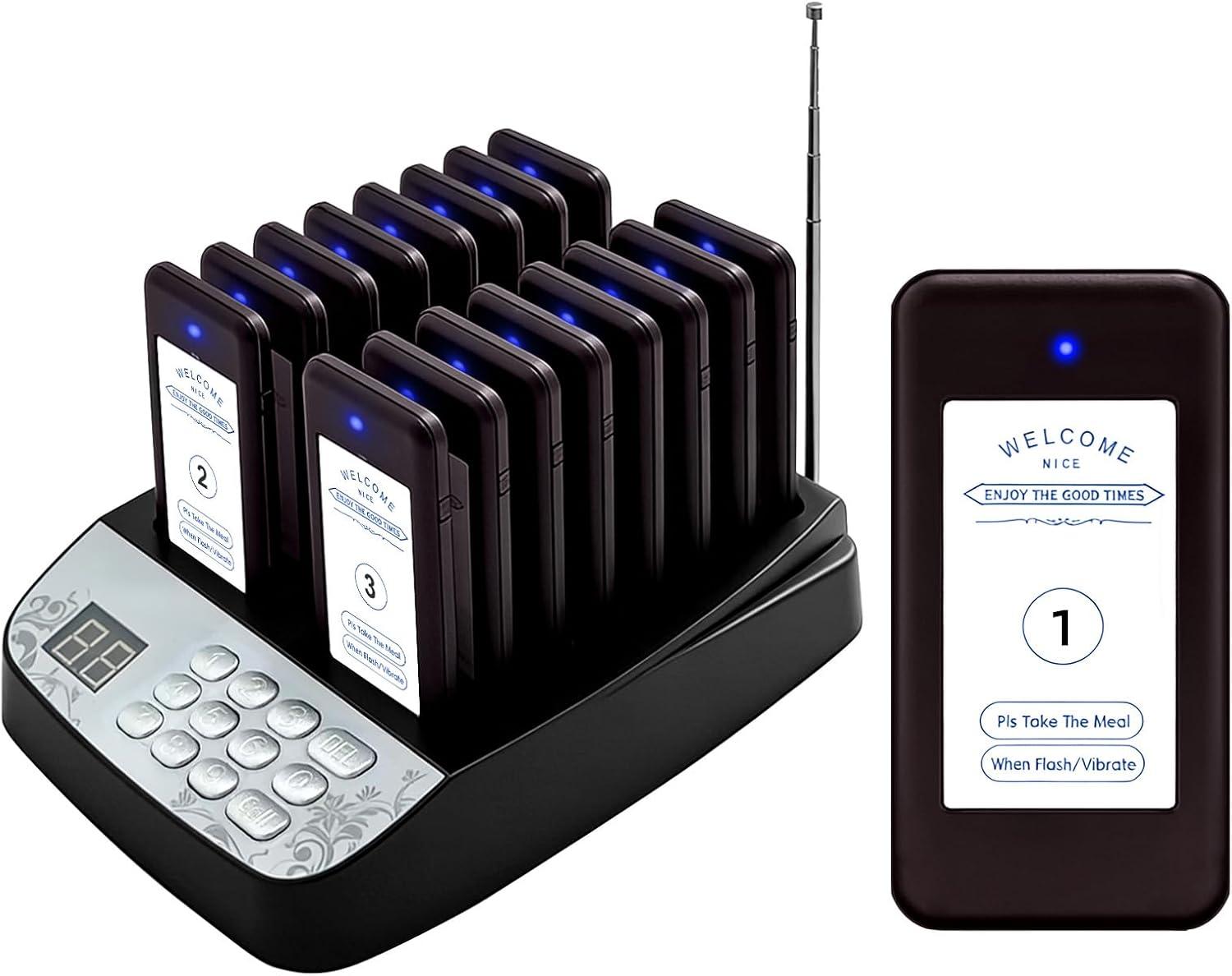 Pager Rufsystem, Rufsystem Gastronomie, 16 Pagers, Draußen 500M