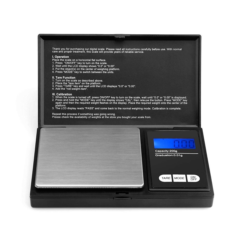 Ascher 200g/0, 01g Taschenwaage - Ascher digitale Taschenwaage, 200 x 0, 01 g, Taschenwaage