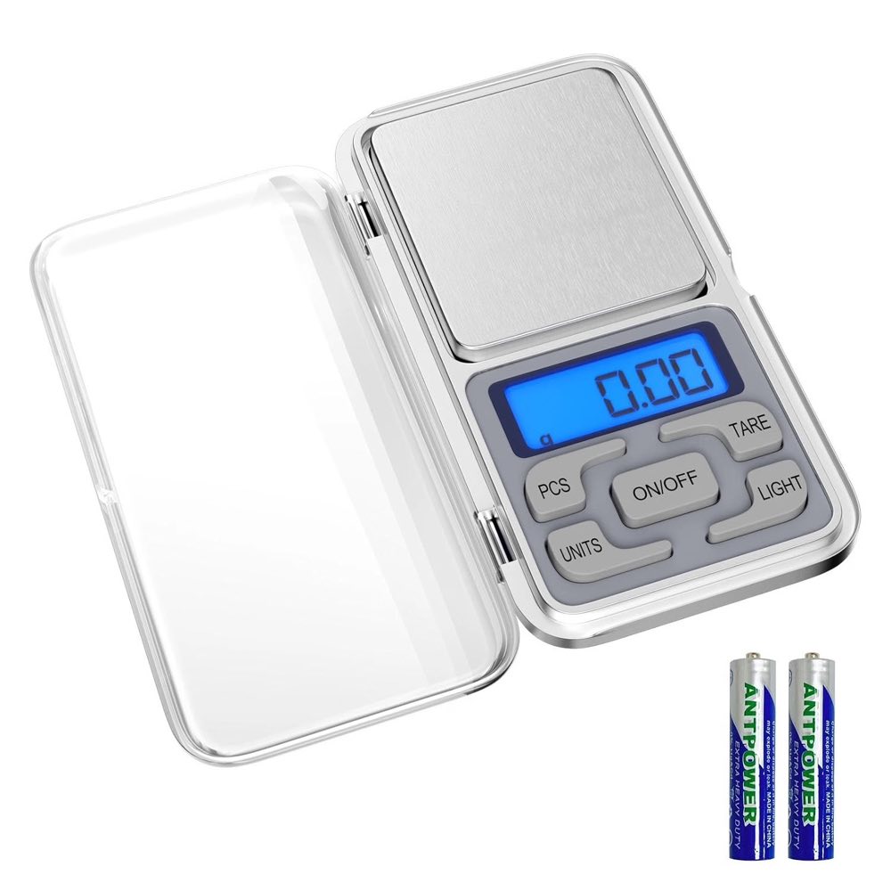 Fousenuk 500g/0.01g Taschenwaage, Lebensmittelwaage Haushaltswaage