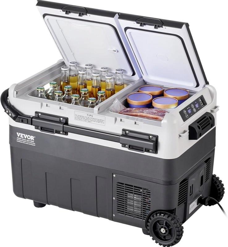 VEVOR Kompressor-Kühlbox 50 L Doppelzone