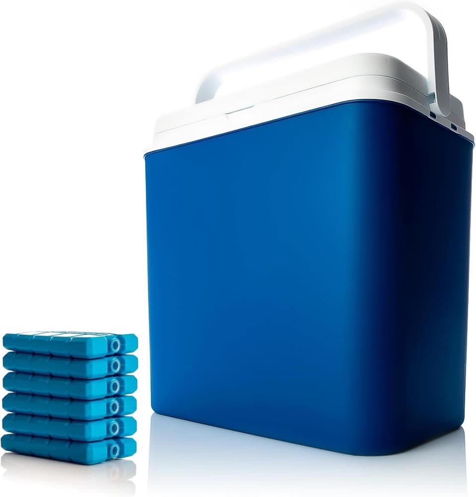 BigDean BigDean Kühlbox 24 Liter blau/weiß