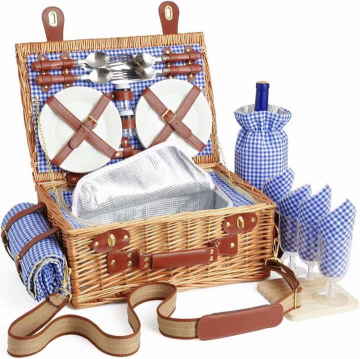 DHAEE Picknickkorb für 2–4 Personen