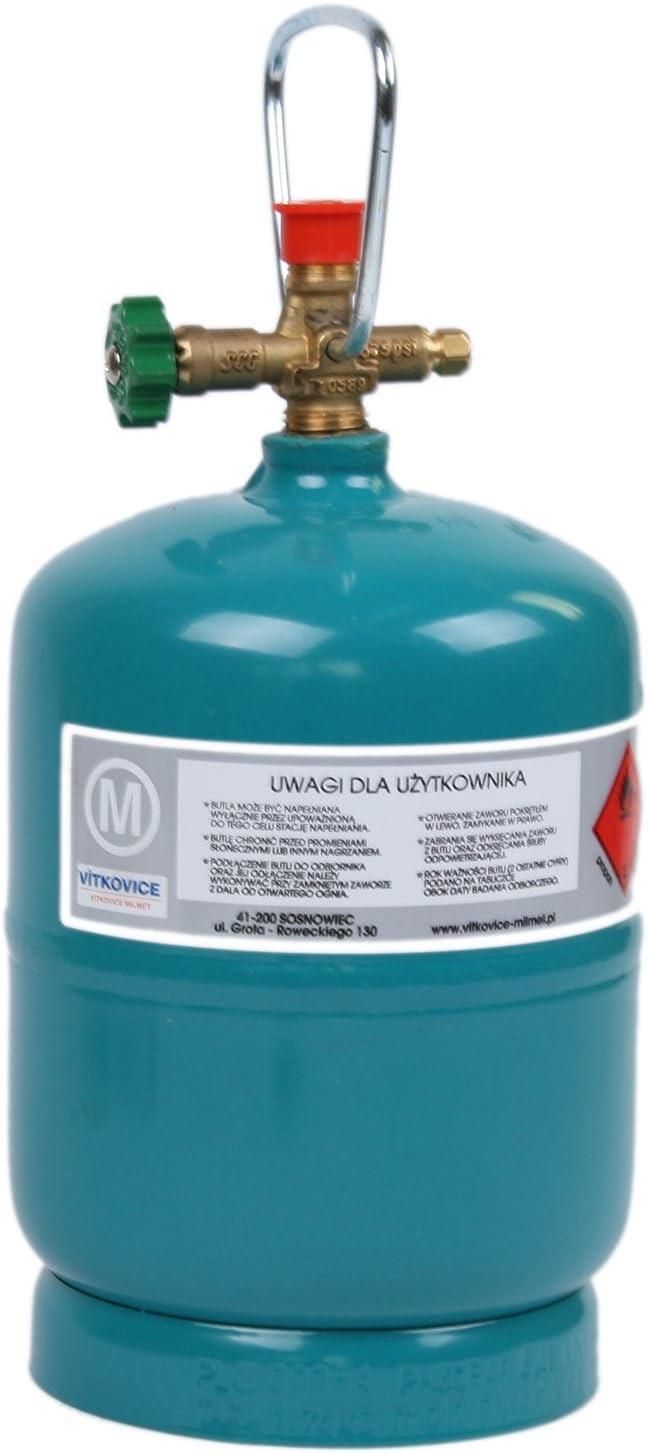 Gasflasche 1-kg-Propan/Butan-Flasche, leer