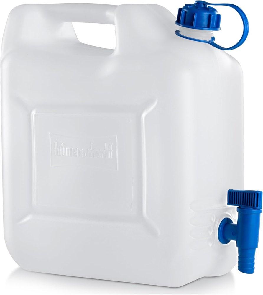 hünersdorff hünersdorff 817500 Wasserkanister ECO, fest montierter Hahn, 12 L, Weiß