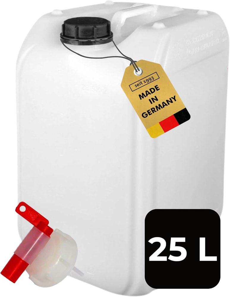 ABACUS ABACUS 25-Liter-Wasserkanister mit Auslaufhahn DIN 61, natur