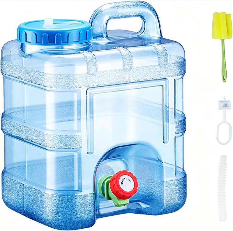 sanheshun Wasserkanister mit Hahn, Variante 10 L, Blau
