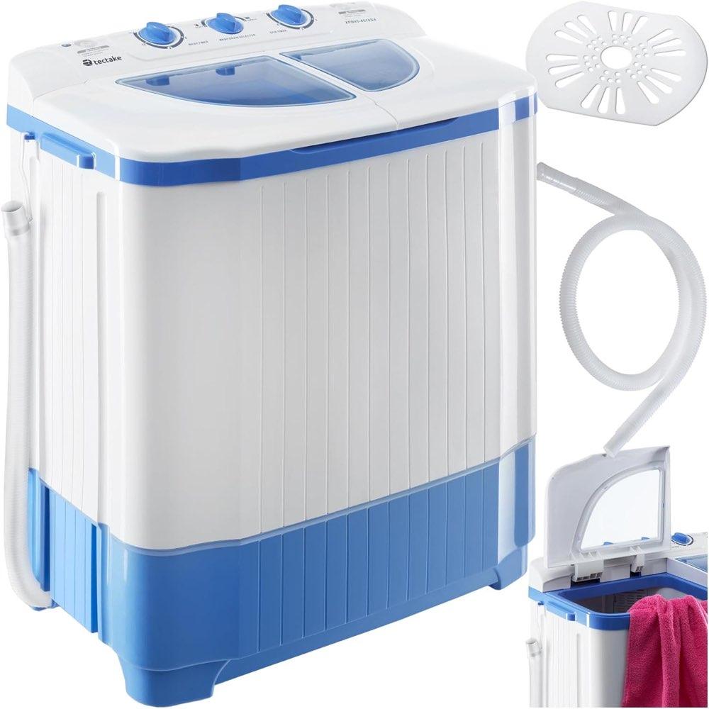 tectake Mini-Waschmaschine 4,5 kg mit Schleuder