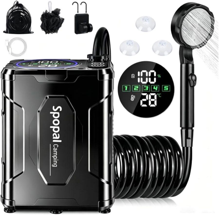 Spopal Campingdusche 13000 mAh mit Pause