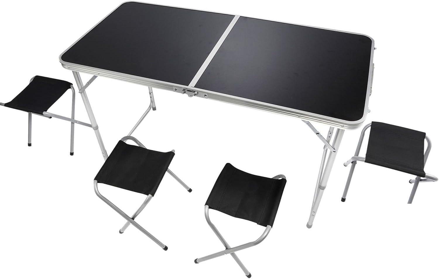 GOODS+GADGETS GOODS+GADGETS Camping-Set 120 × 60 cm Schwarz