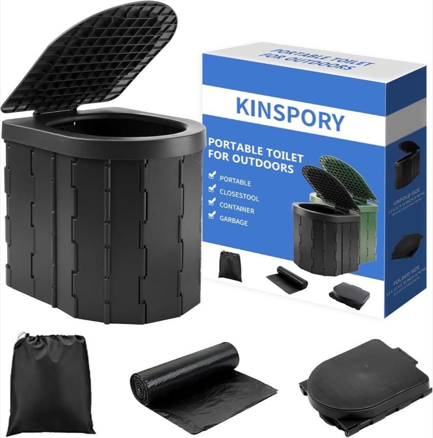 KINSPORY KINSPORY Falttoilette mit Beuteln