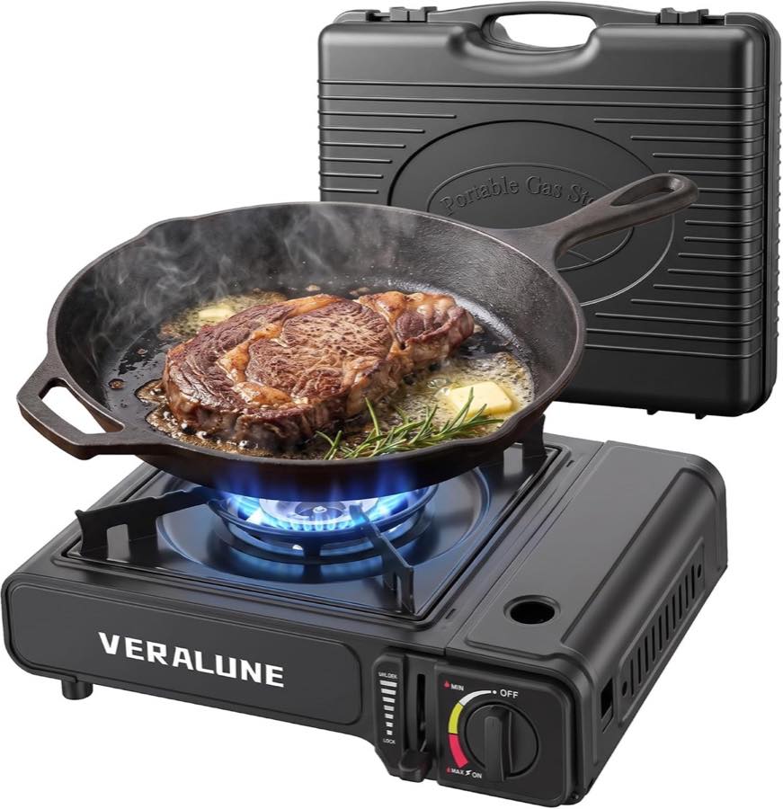 Veralune Campingkocher 1-flammig 2,2 kW