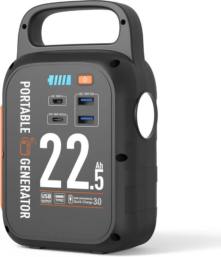 CAPTOK Kurbel-Powerbank 22500 mAh