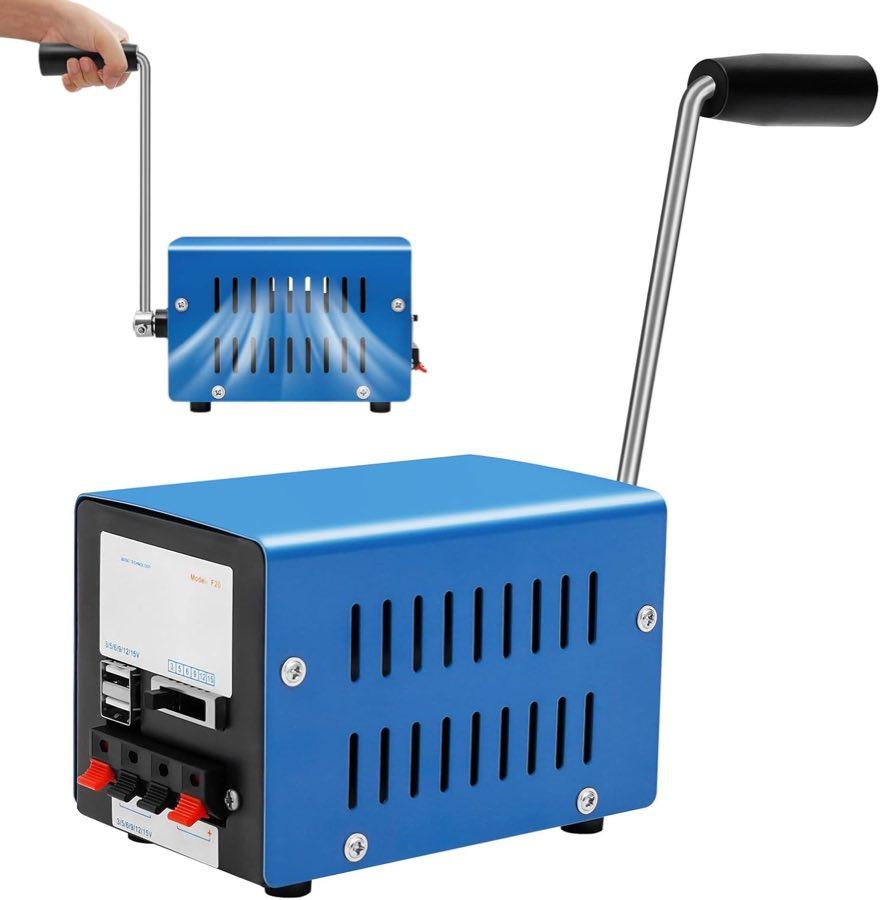 awolsrgiop Handkurbel-Generator 20 W