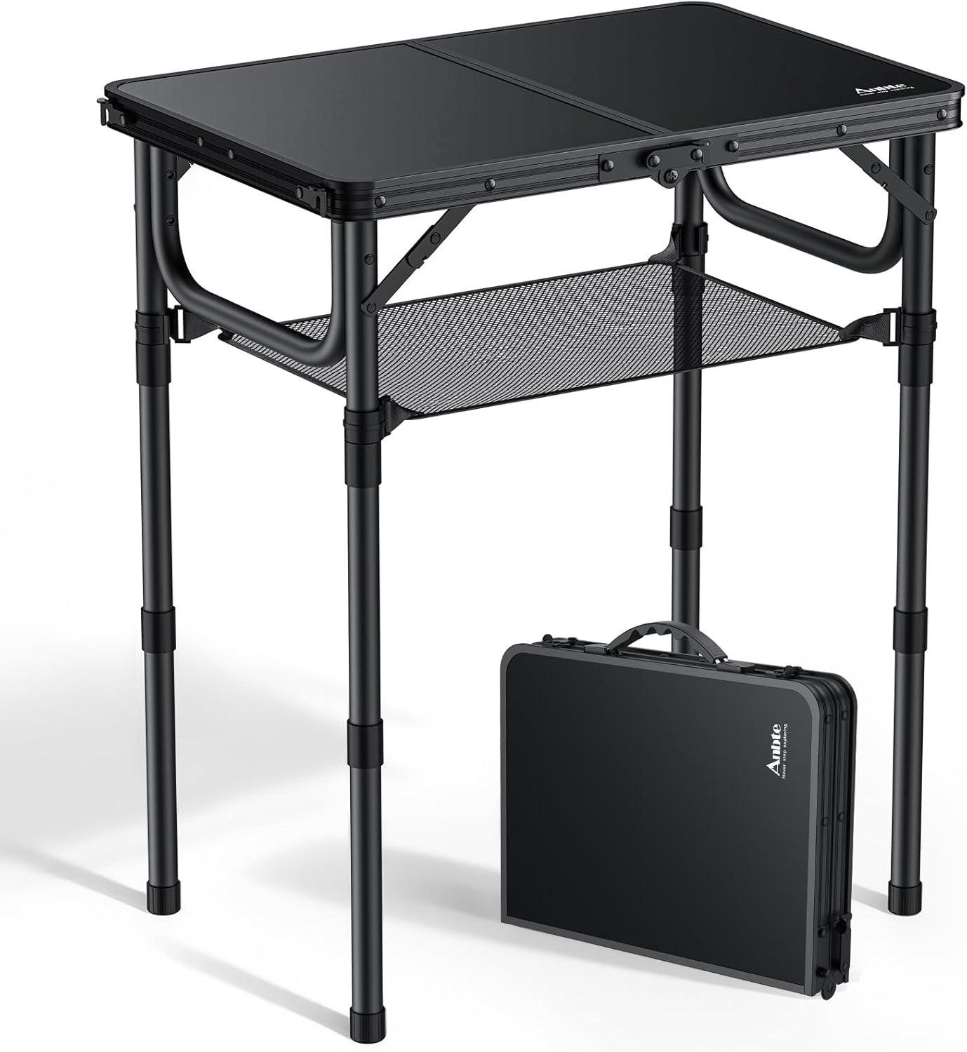 Anbte Koffertisch 60 × 40 cm, schwarz