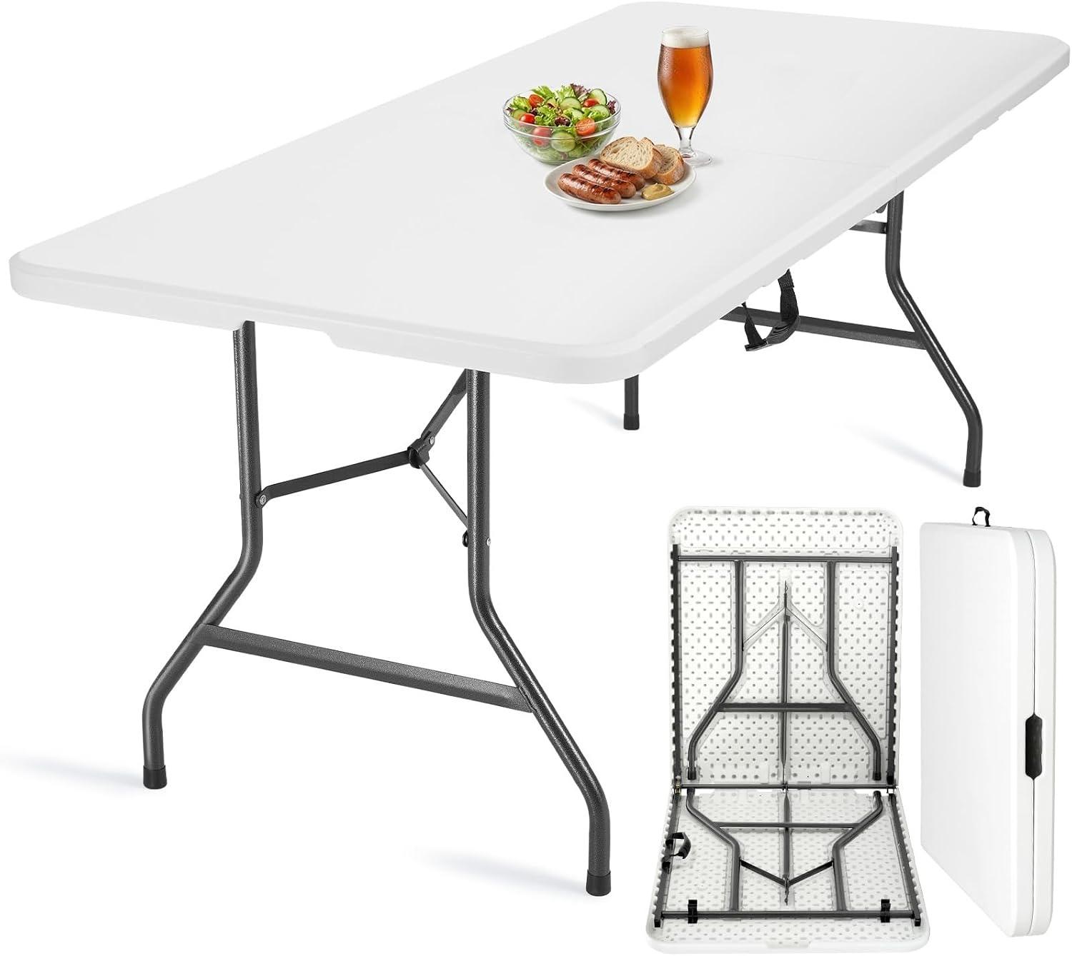 Velway Velway Klapptisch 180 × 74 cm, weiß