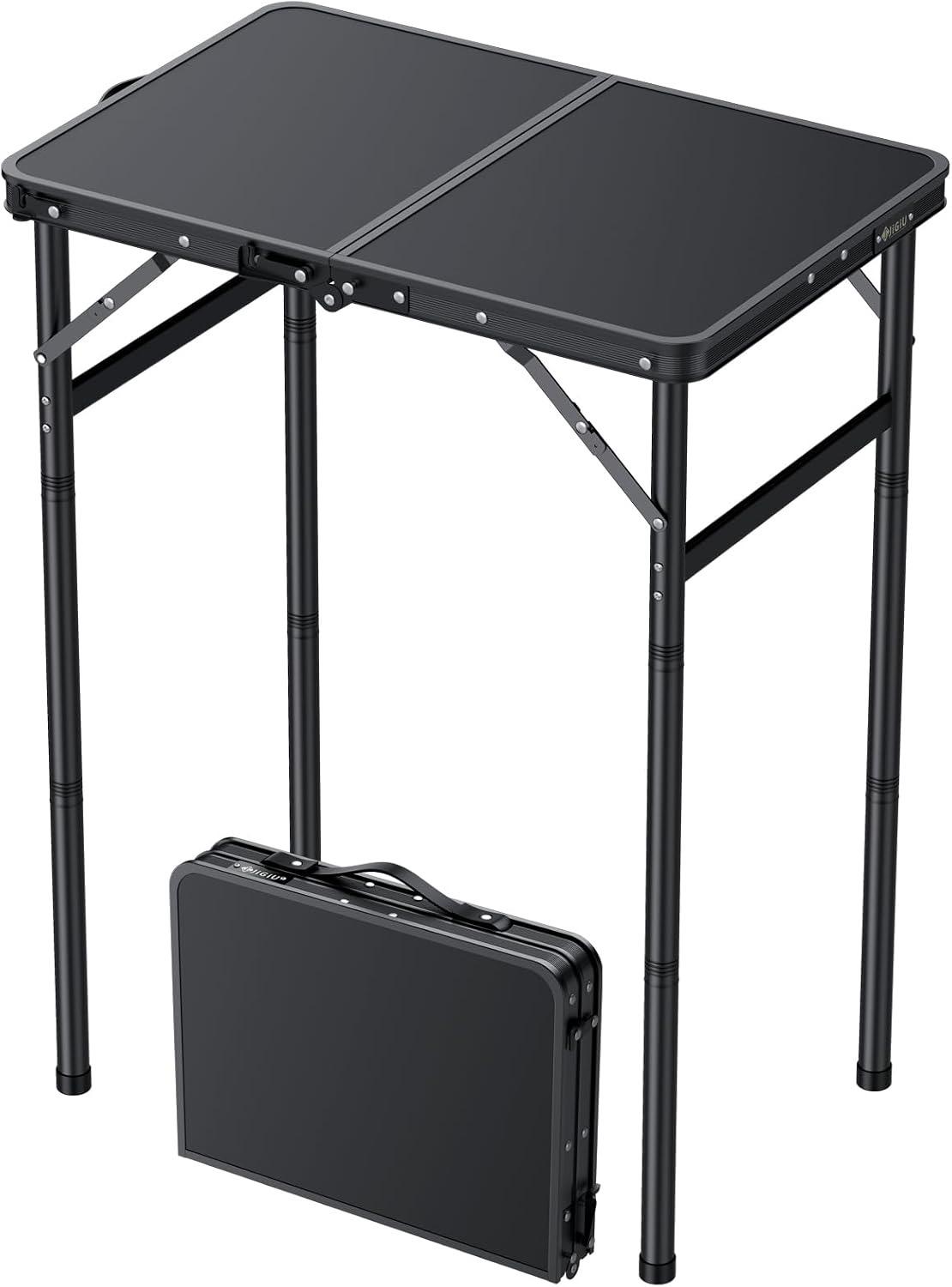 JiGiU Koffertisch 60 × 40 cm, schwarz
