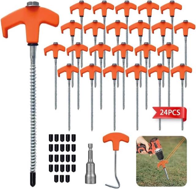 RIRIDAMAI 24 Stück, orange, 20 cm