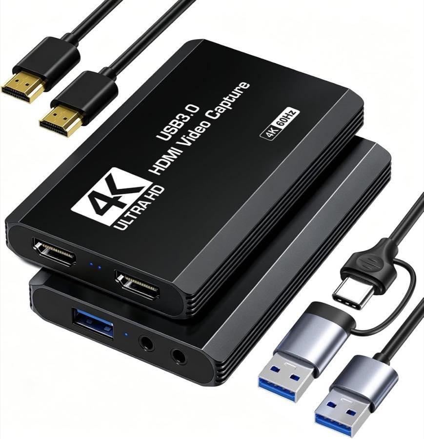 XIIXMASK USB 3.0 HDMI Capture Card, 4K60FPS Capture mit Pass-Through
