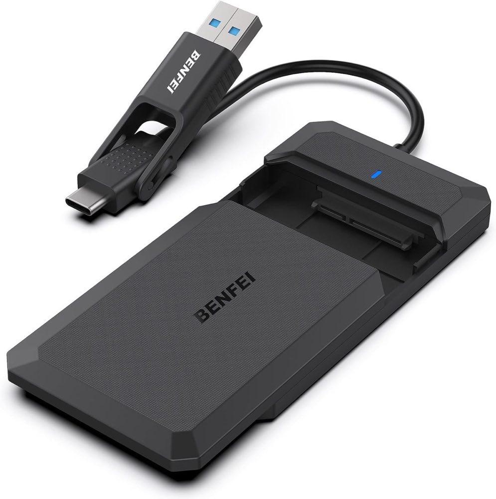 BENFEI 2,5-Zoll-Gehäuse, USB-C und USB-A