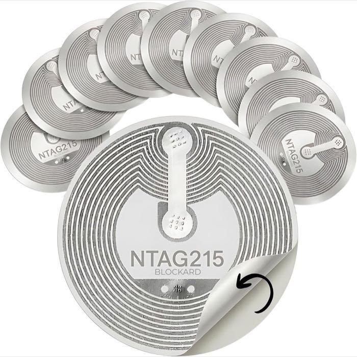 BLOCKARD 10 NFC-Sticker NTAG21x, 27 mm, iOS ausgelobt