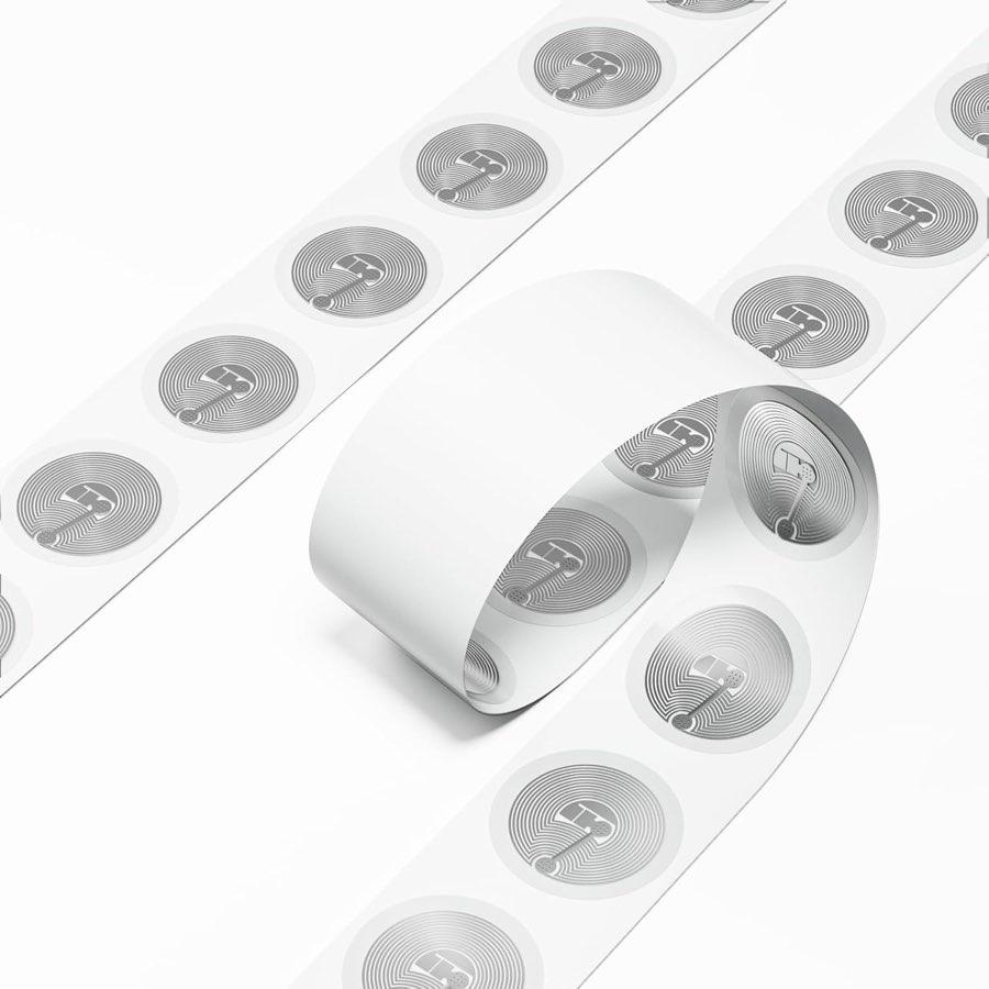 Timeskey 50 Stück NFC Tag Sticker NTAG215 transparent