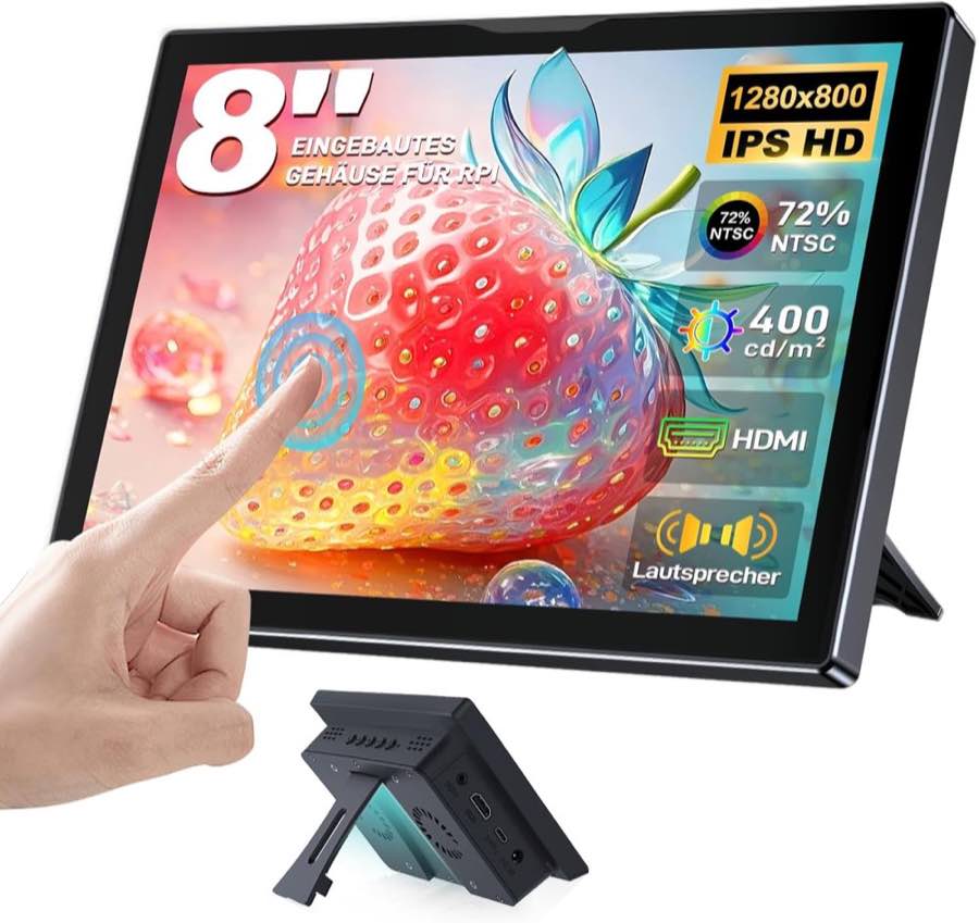 Ueplain 8" Touch im Gehäuse