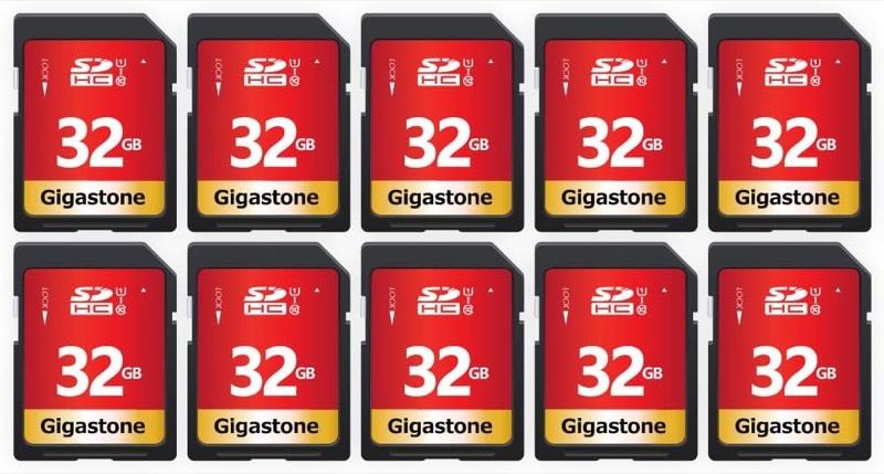 Gigastone SDHC 32 GB, 10er-Pack