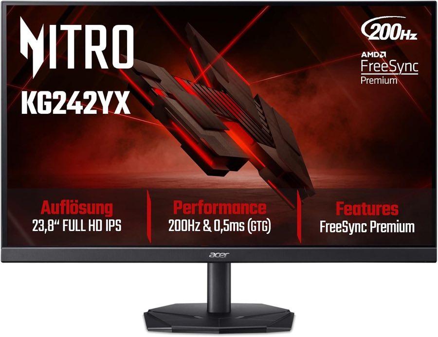 Acer Acer Nitro KG242YX1, 23,8 Zoll, Full HD, 200 Hz - Produktbild