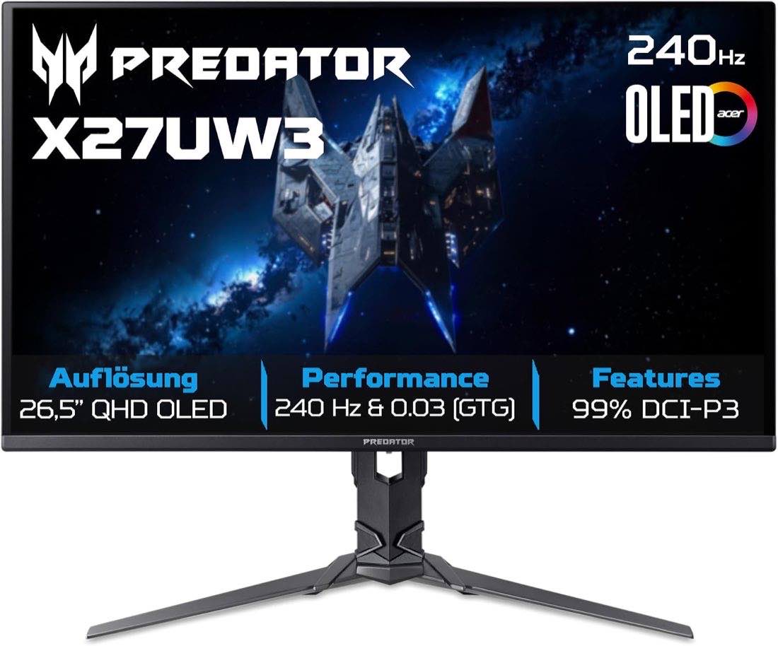 Acer Predator Monitor Produktbild – Testsieger