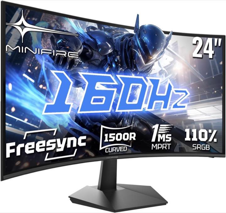 Minifire MFG24C1L 24 Zoll 160 Hz Curved