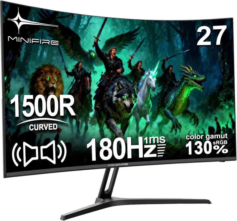 Minifire MFG27C1, 27 Zoll, Curved, 180 Hz