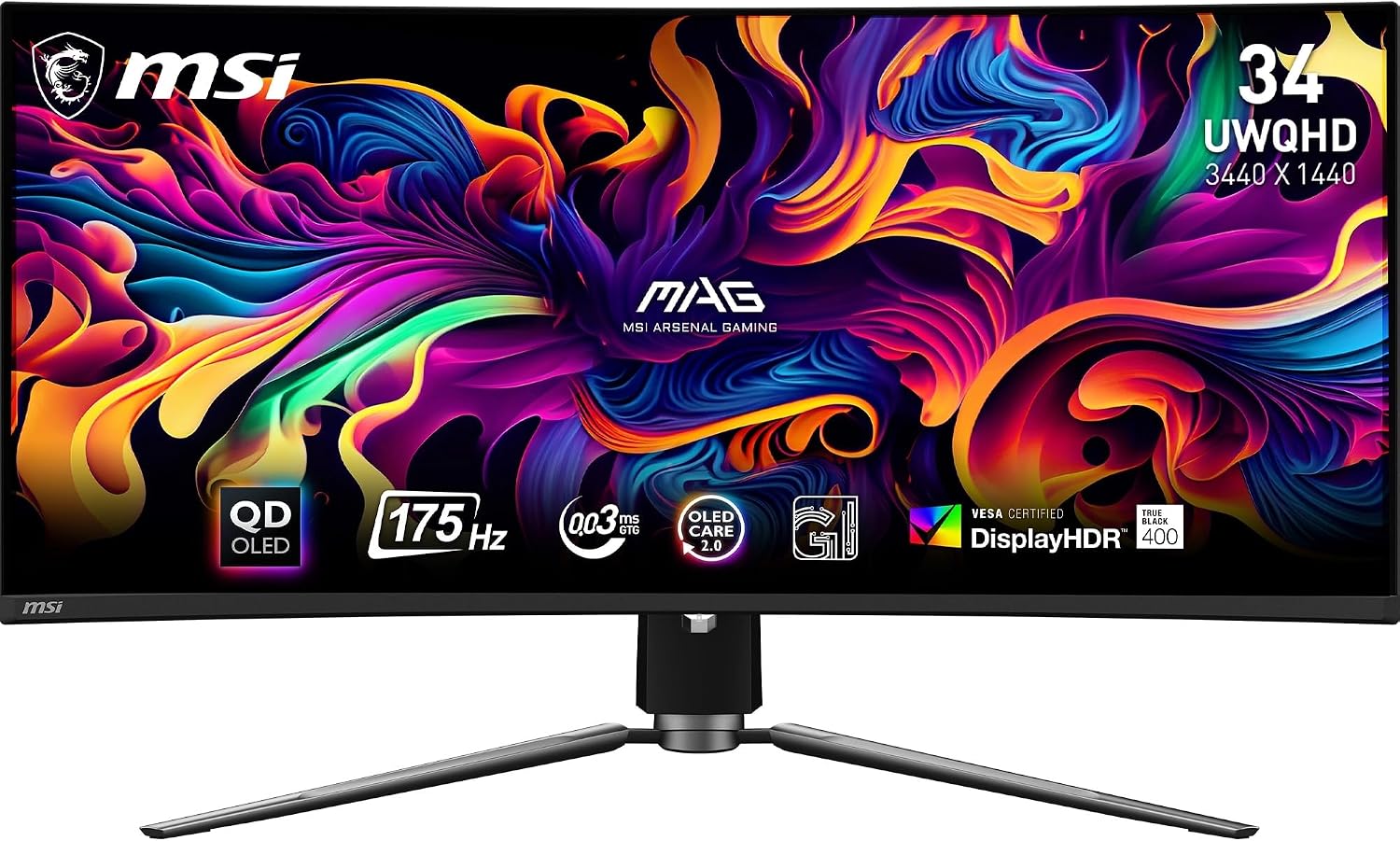 MSI MSI MAG 341CQPA QD-OLED 34" - Produktbild