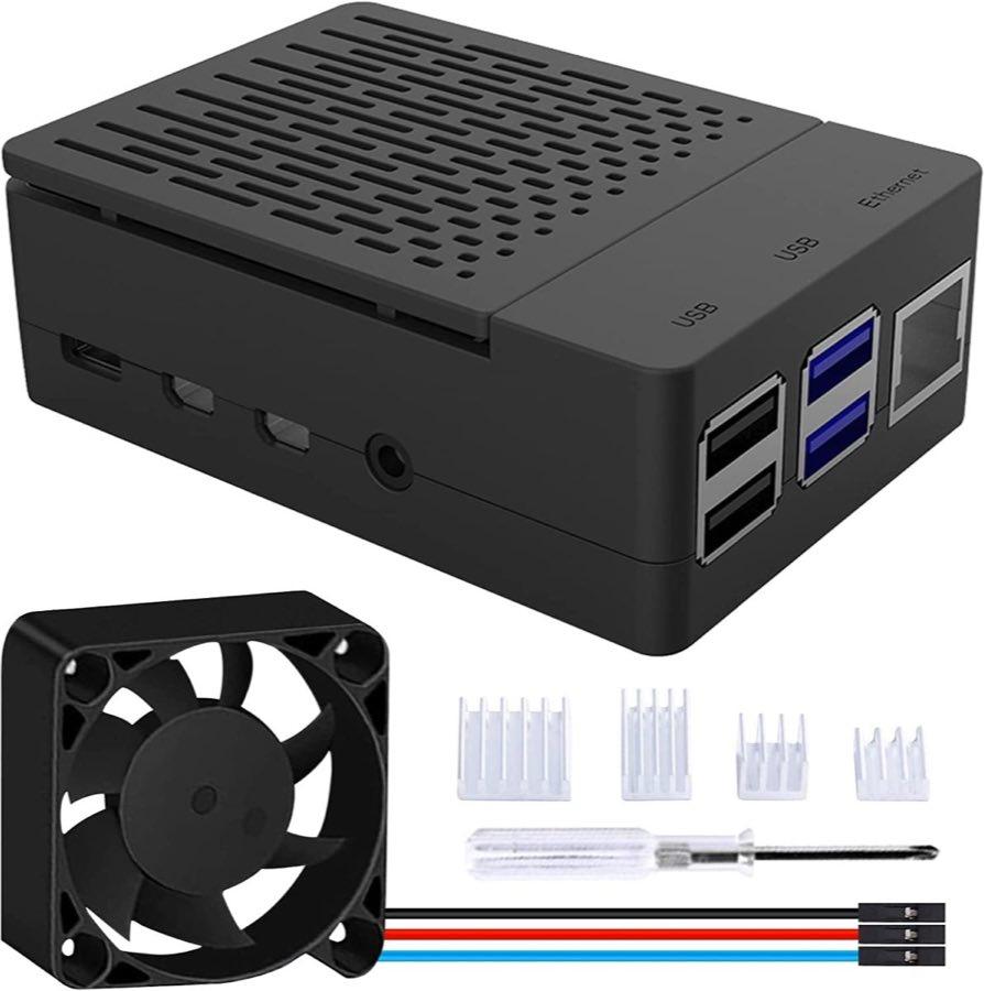 GeeekPi ABS-Gehäuse mit PWM-Lüfter für Raspberry Pi 4