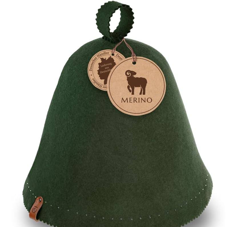 NeSowok NeSowok Merino Saunamütze L · Waldgrün