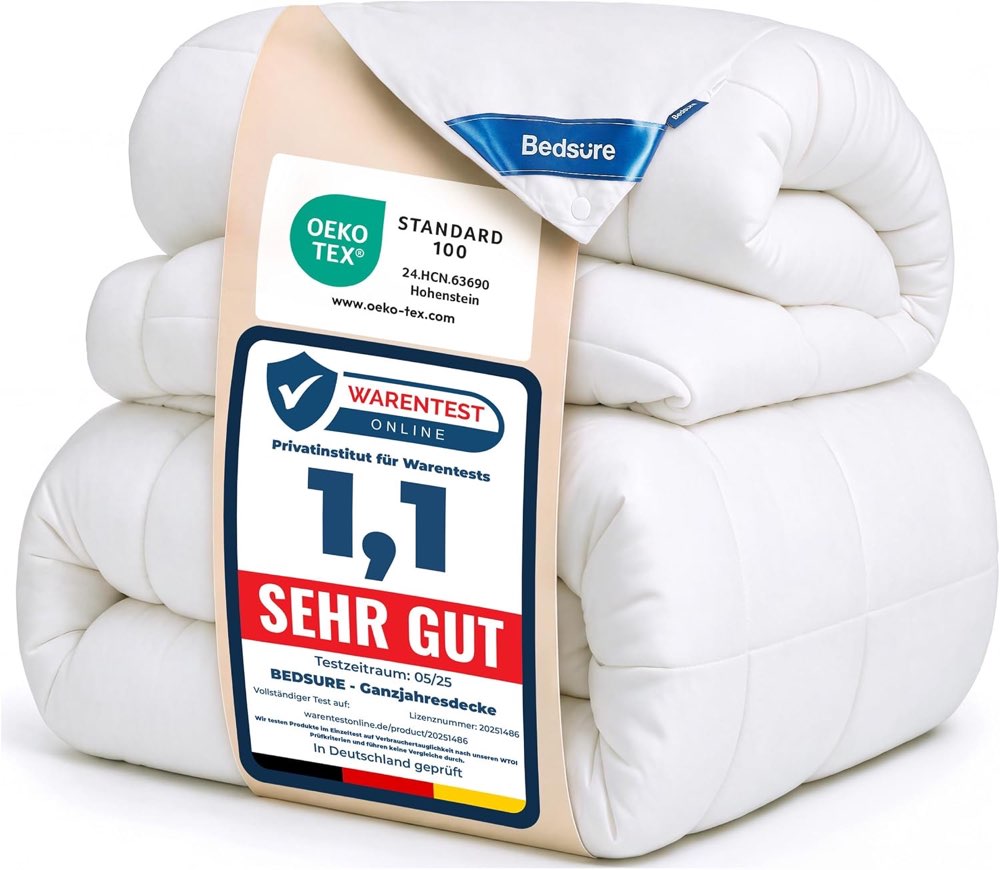 BEDSURE 4-Jahreszeiten-Bettdecke 155×220