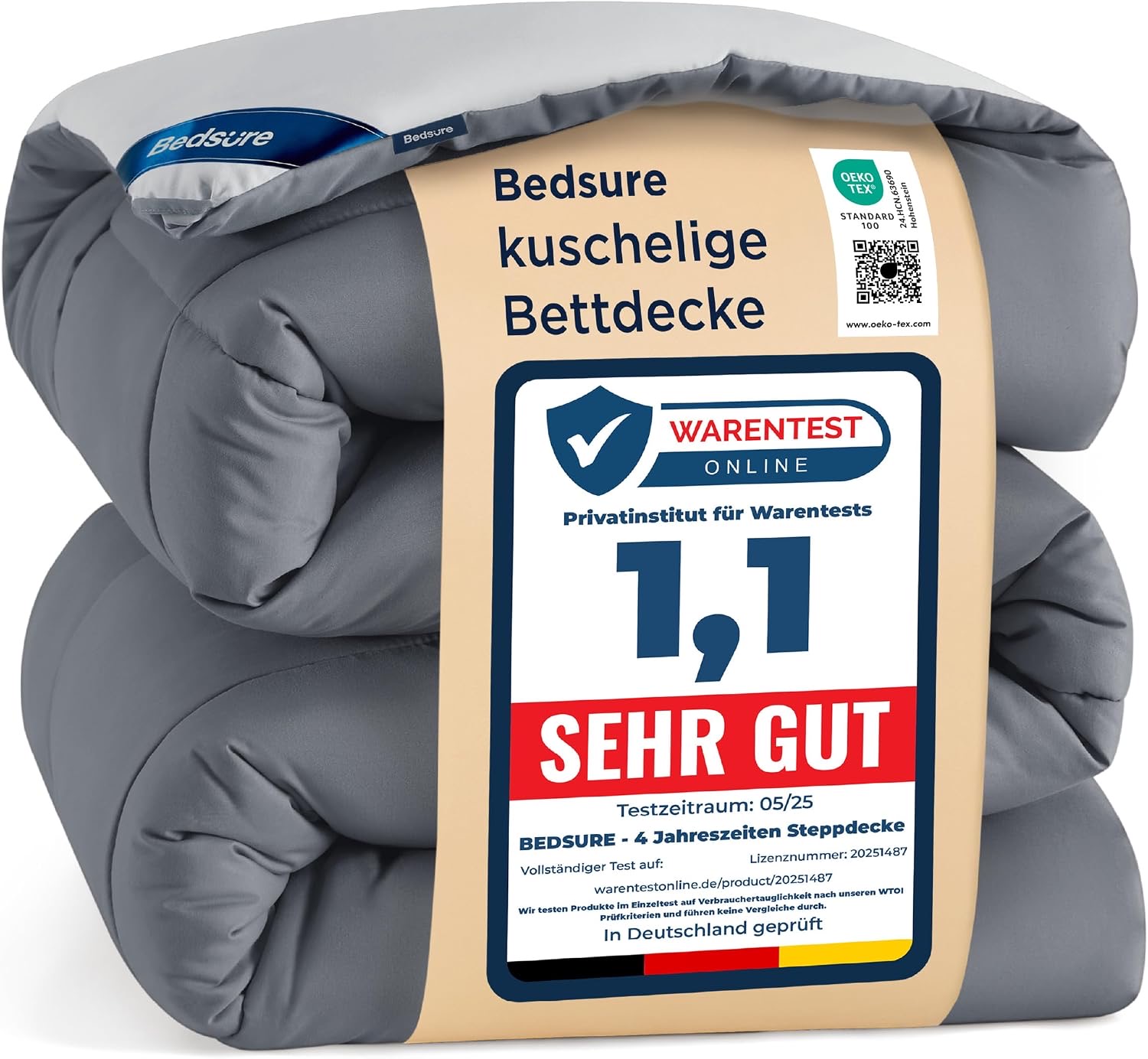 BEDSURE BEDSURE 155×220 mit Bezug