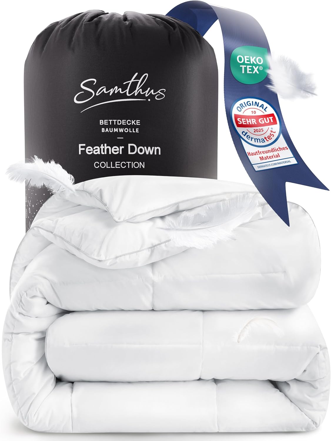 Samthus Feder-/Daunendecke 200×200