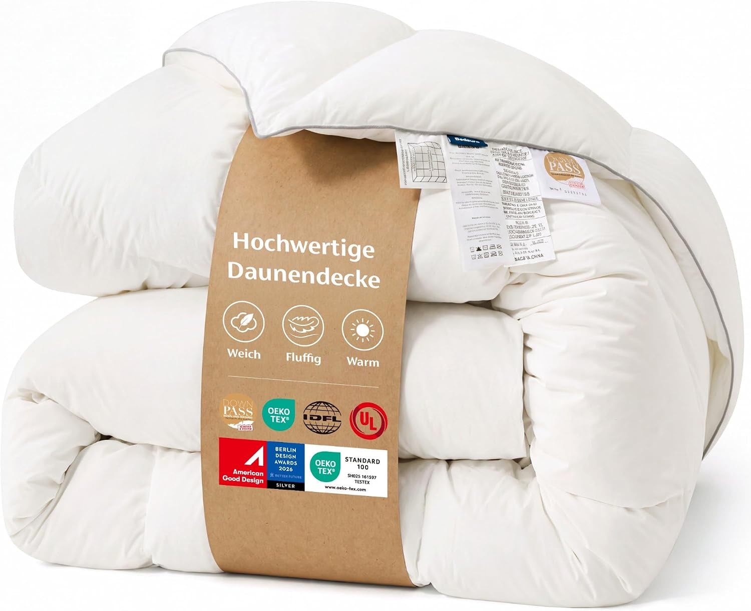 BEDSURE Federbetten 135x200 Daunendecke Winterdecke - Warm für Winter