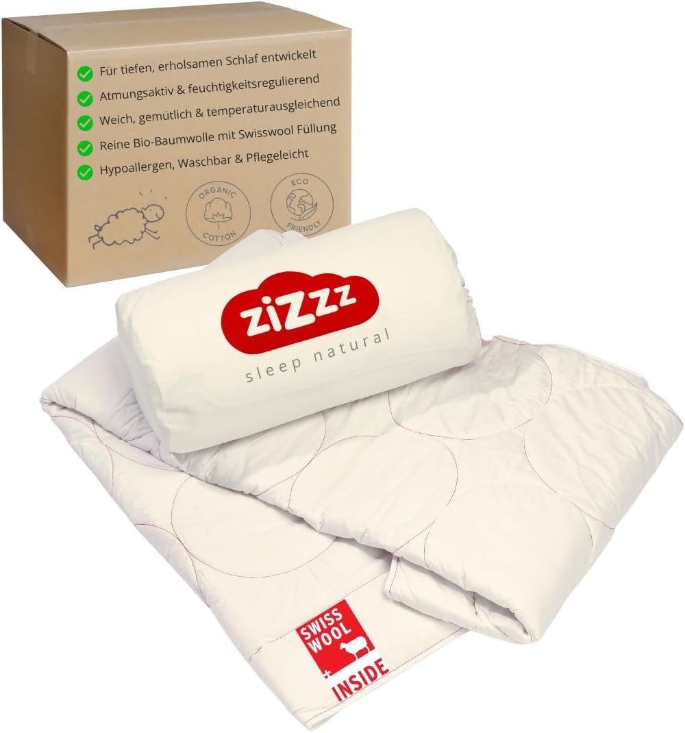 zizzz Schafwolldecke Swisswool 135×200 cm