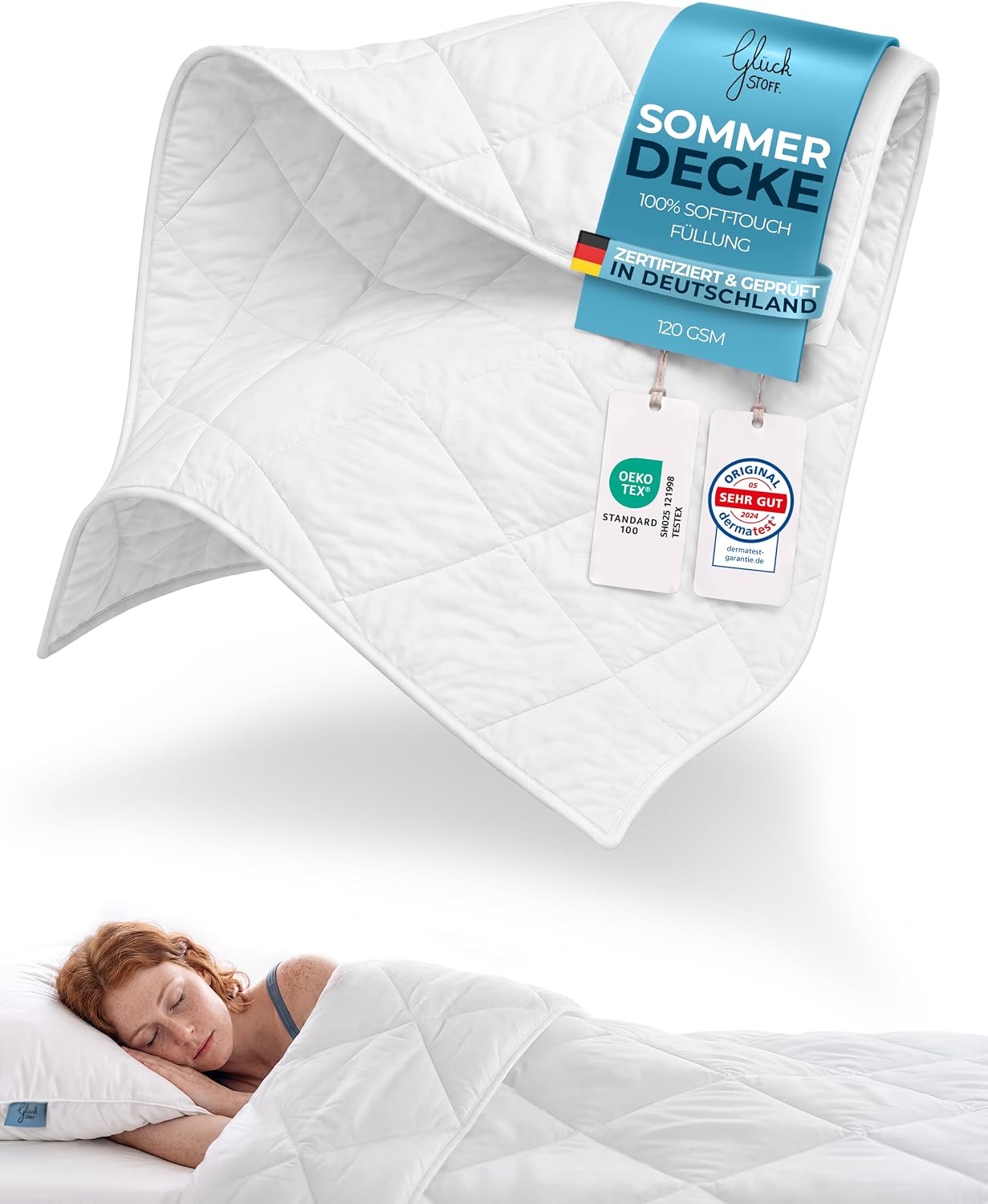 Glückstoff Sommerdecke 135×200