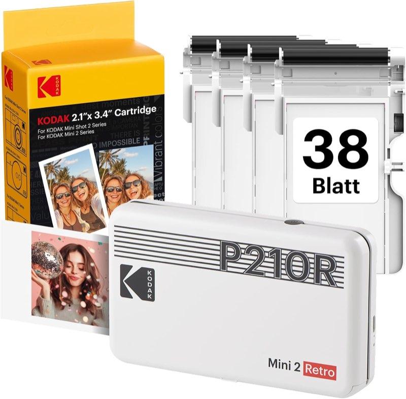 KODAK Mini 2 Retro, 4PASS, Weiß