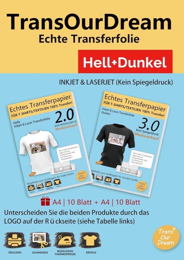 TransOurDream TransOurDream Hell und Dunkel, 10+10 Blatt